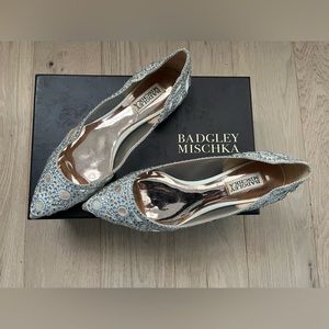 Badgely and Mischka Bejewelled flats (Gigi flats)